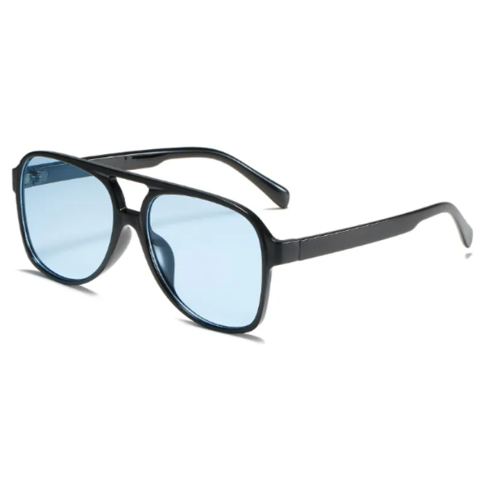 Oversized Square Aviator Sunglasses - Retro Style - Image 3