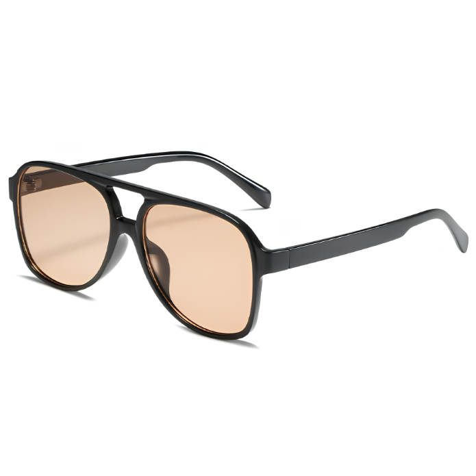 Oversized Square Aviator Sunglasses - Retro Style - Image 3