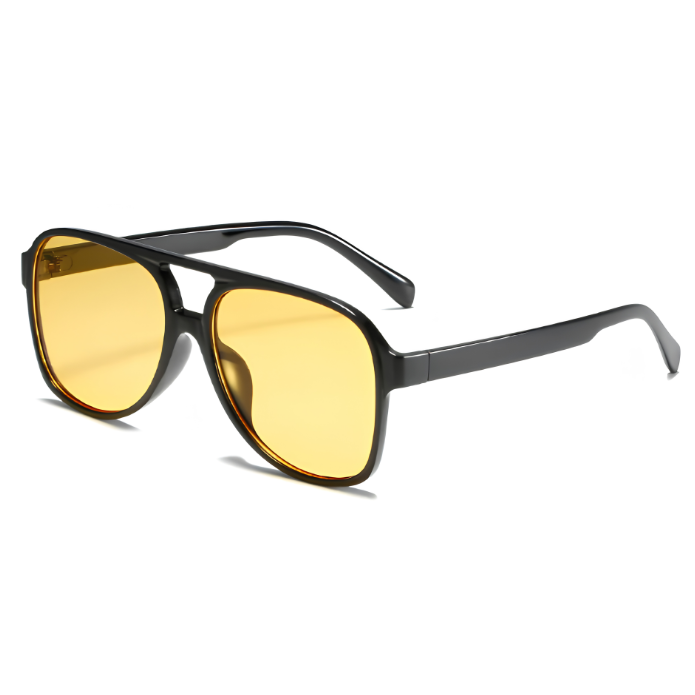 Oversized Square Aviator Sunglasses - Retro Style - Image 4