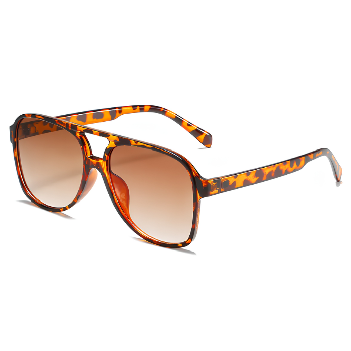 Oversized Square Aviator Sunglasses - Retro Style - Image 5