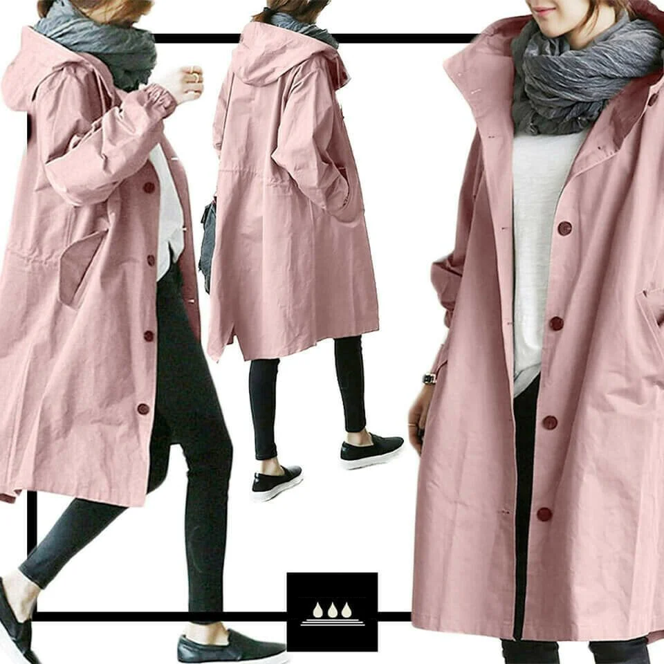 Oversized Waterproof Windbreaker Jacket – Lightweight, Practical and Elegant