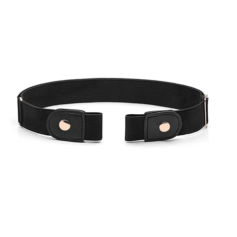 Pack of 2 Buckle-Free Elastic Waist Belts | Flat &amp; Pressure-Free Stretch Belts