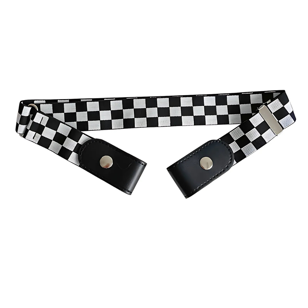 Pack of 2 Buckle-Free Elastic Waist Belts | Flat &amp; Pressure-Free Stretch Belts
