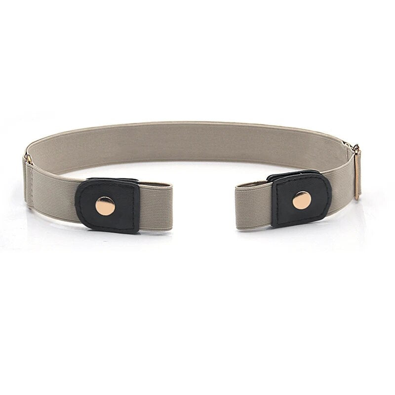 Pack of 2 Buckle-Free Elastic Waist Belts | Flat &amp; Pressure-Free Stretch Belts