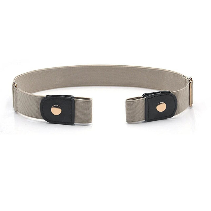 Pack of 2 Buckle-Free Elastic Waist Belts | Flat &amp; Pressure-Free Stretch Belts