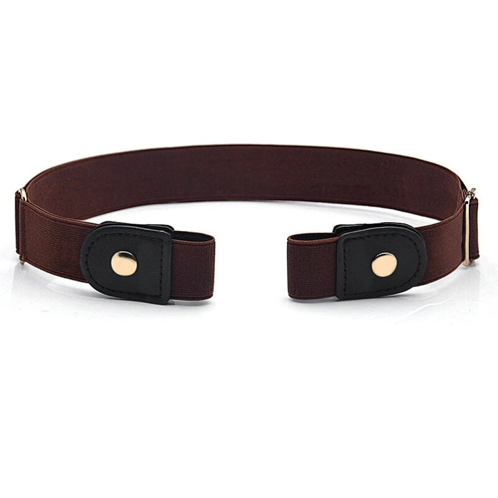 Pack of 2 Buckle-Free Elastic Waist Belts | Flat &amp; Pressure-Free Stretch Belts