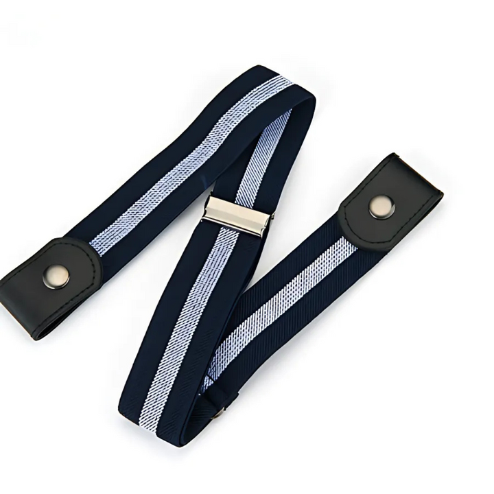 Pack of 2 Buckle-Free Elastic Waist Belts | Flat &amp; Pressure-Free Stretch Belts