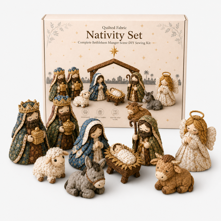 Patchwork Fabric Nativity Sewing Kit