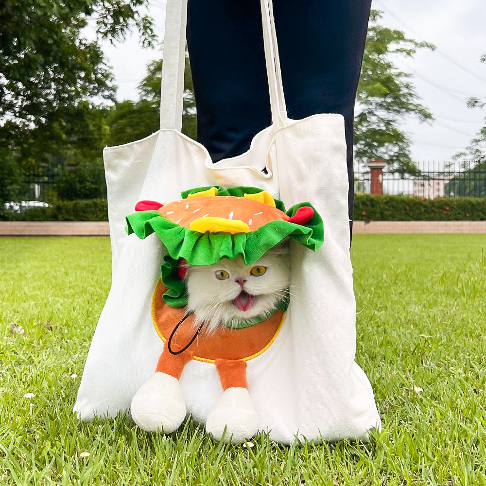 Pet Carrier Shoulder Bag with Cartoon Design