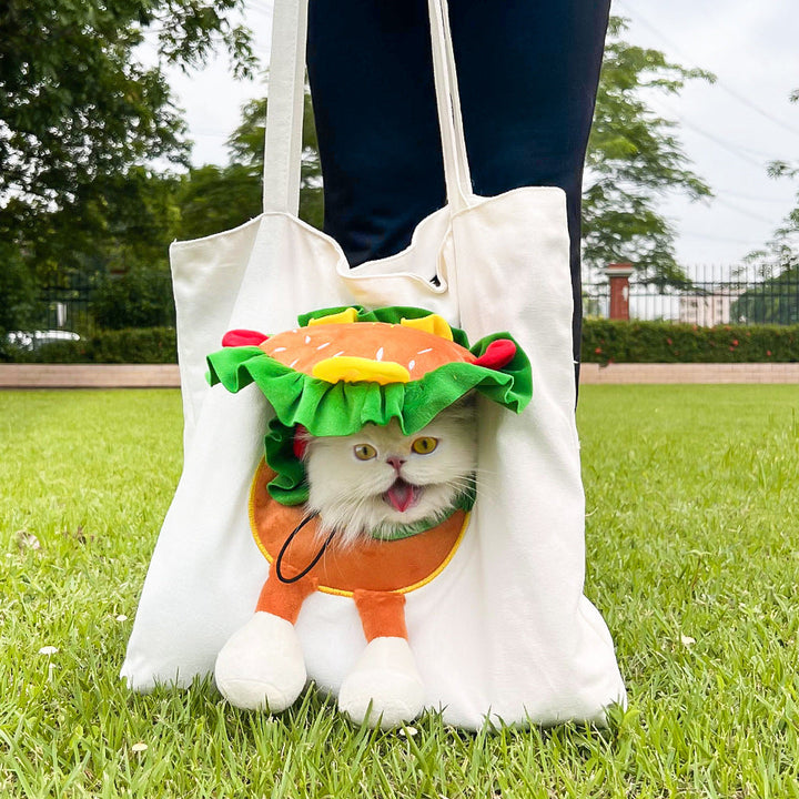 Pet Carrier Shoulder Bag with Cartoon Design