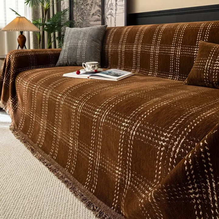Plaid Sofa Cover