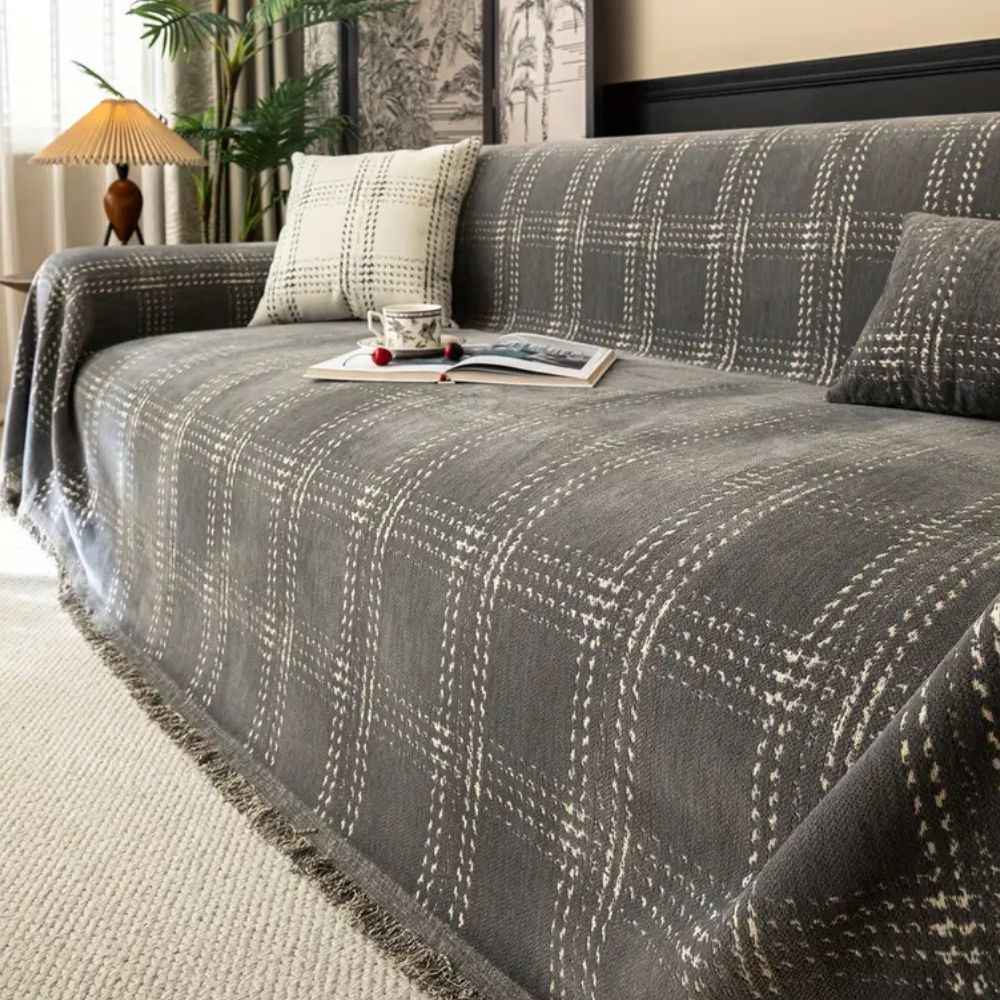 Plaid Sofa Cover