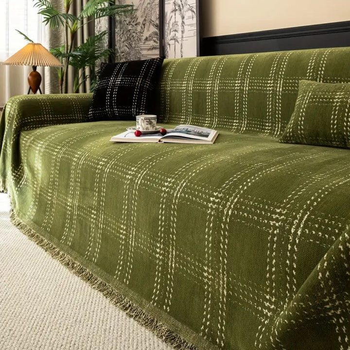 Plaid Sofa Cover