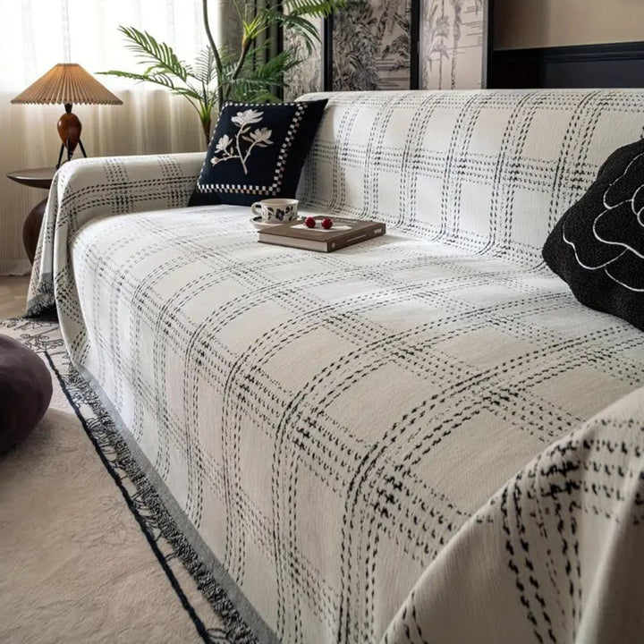 Plaid Sofa Cover