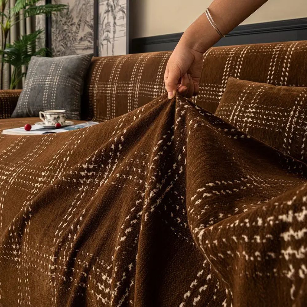 Plaid Sofa Cover