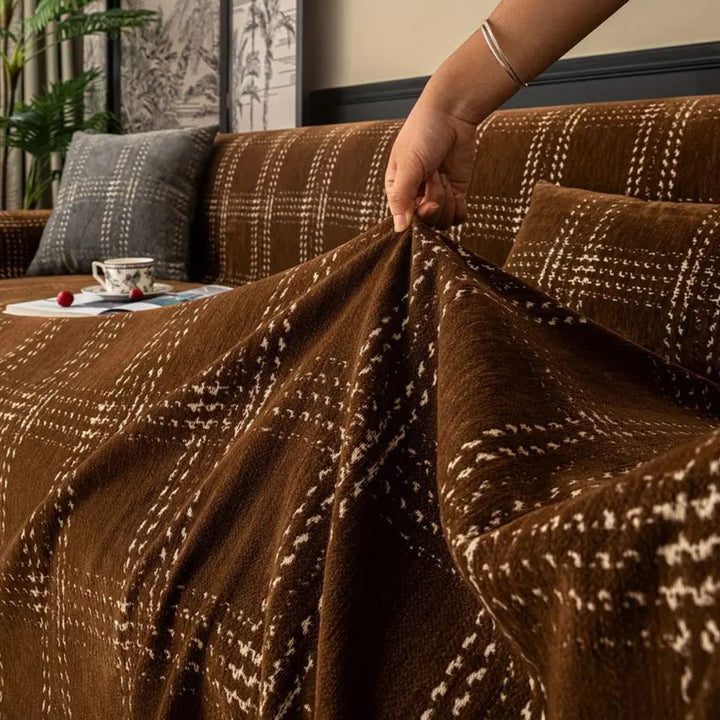 Plaid Sofa Cover