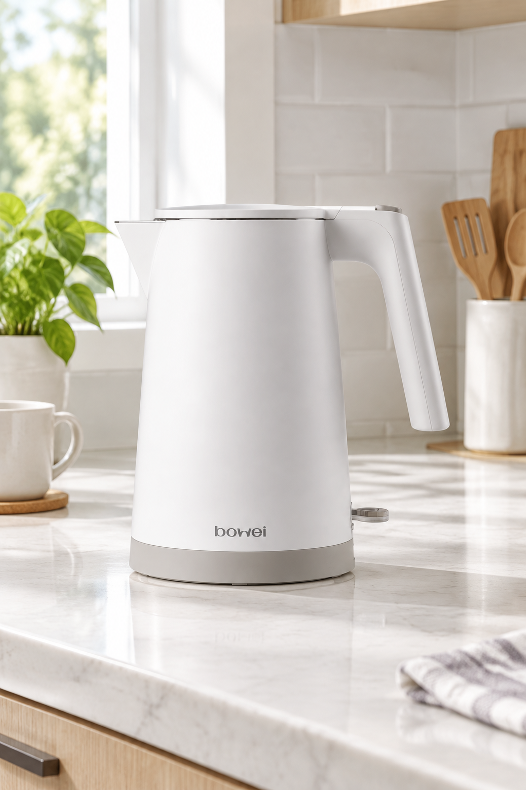 Pleated Electric Kettle with Temperature Control, 1,500W