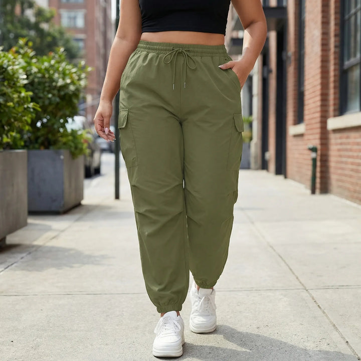Plus Size Cargo Jogger Pants