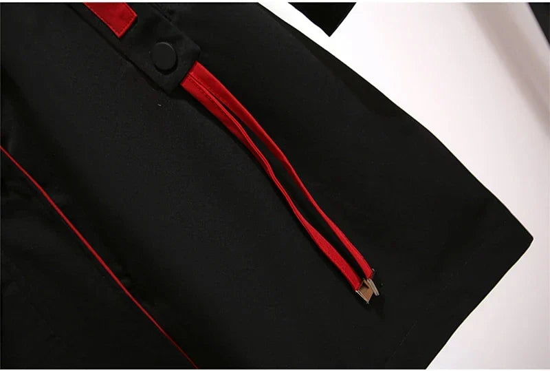 Plus-Size Hooded Windbreaker Coat