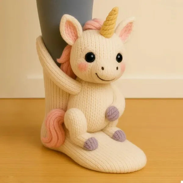 Plush Animal Socks