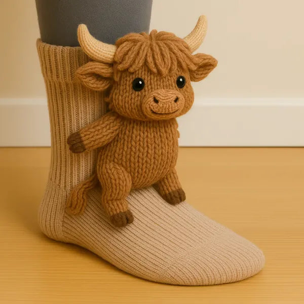 Plush Animal Socks