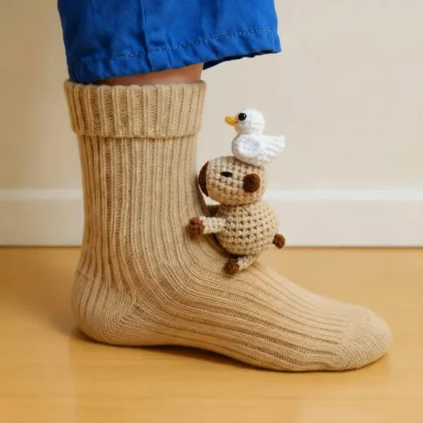 Plush Animal Socks