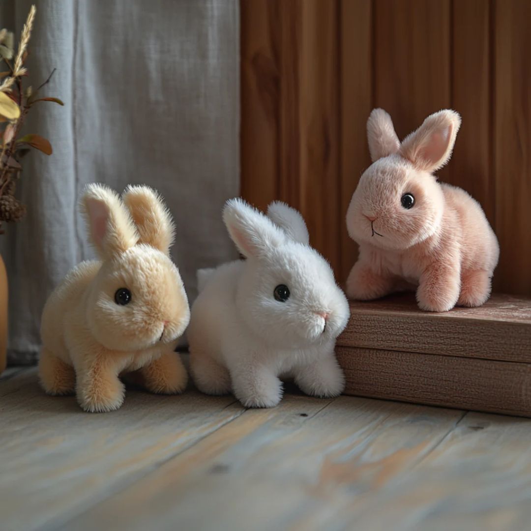 Plush Bunny Toy with Realistic Movements – Cute Companion for Kids and Adults