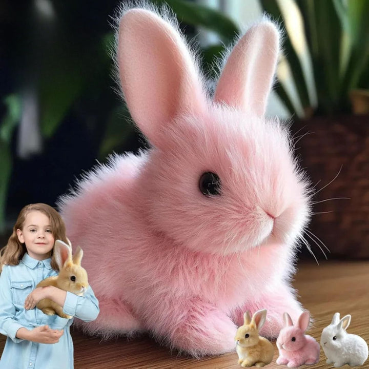 Plush Bunny Toy with Realistic Movements – Cute Companion for Kids and Adults