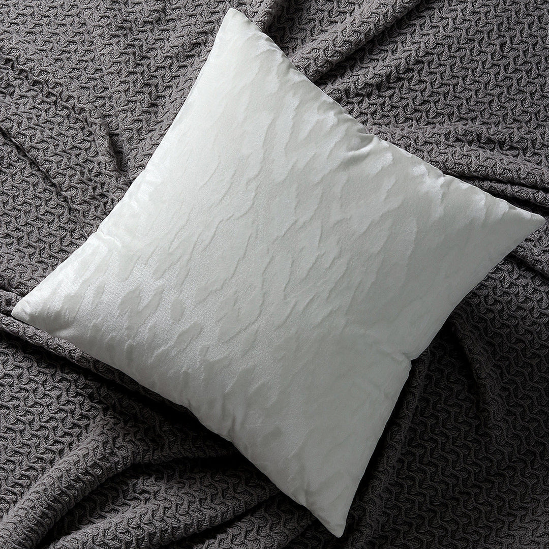 Plush Textured Velvet Square Throw Pillow Covers with Embossed Animal Jacquard