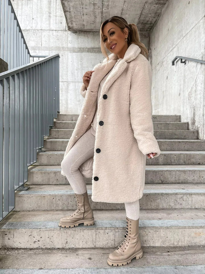 Plush Trench Coat