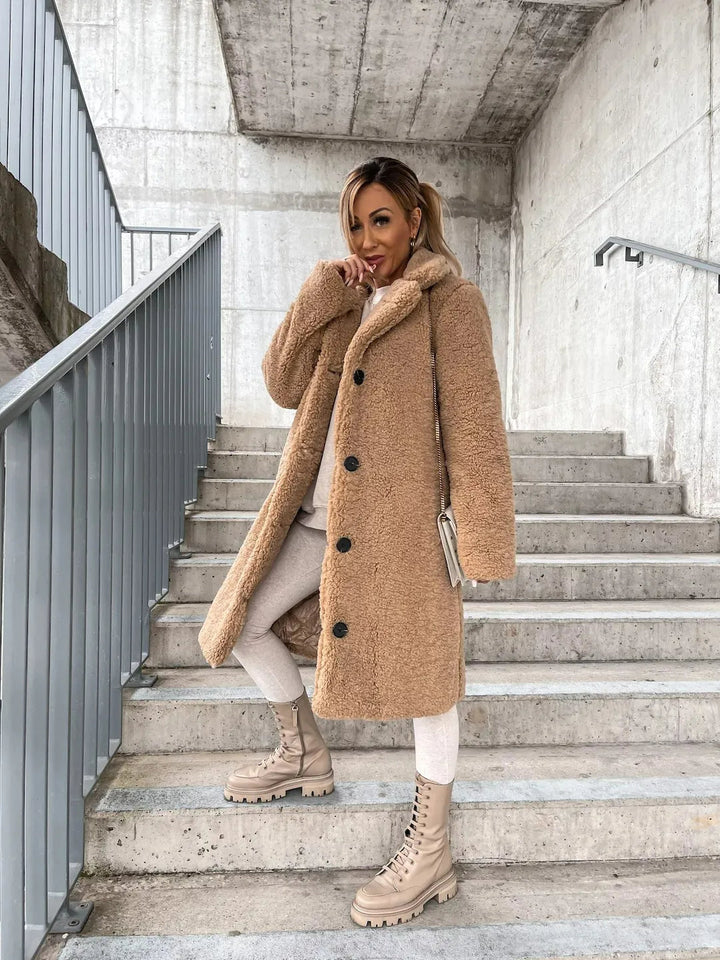 Plush Trench Coat