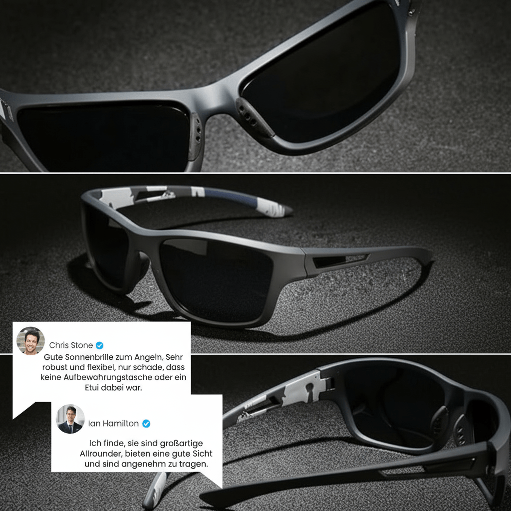 POLARSPORTX Pro - Polarised sports sunglasses with UV400 protection for outdoor &amp; everyday wear