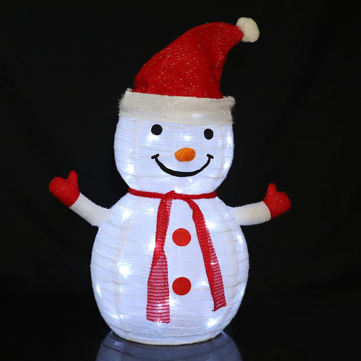 Pop-Up Snowman 70 cm - Foldable with Timer
