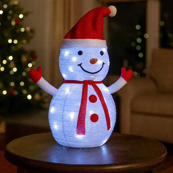 Pop-Up Snowman 70 cm - Foldable with Timer