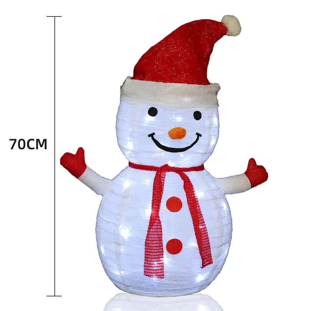 Pop-Up Snowman 70 cm - Foldable with Timer