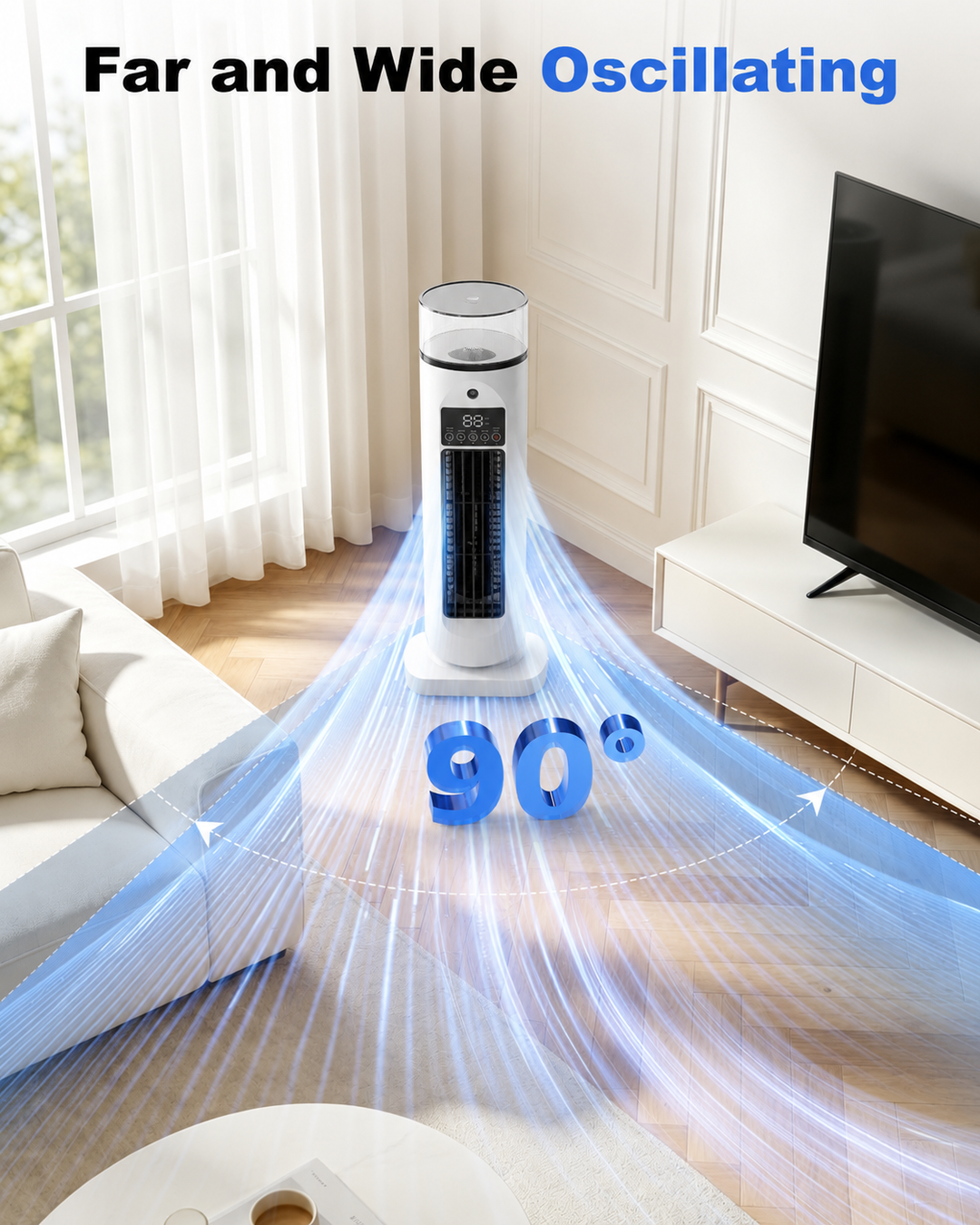 Portable 4-in-1 Room Cooler with Remote Control and Timer - Image 1