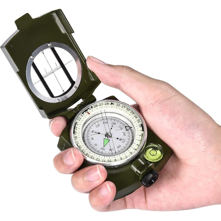 Portable Lensatic Compass for Outdoor Hiking and Navigation