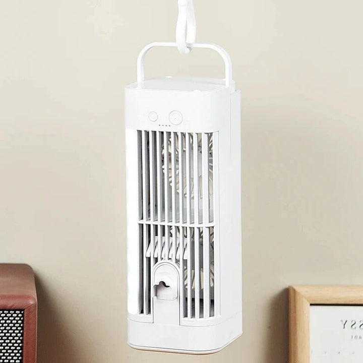 Portable USB Misting Fan with 3-Speed Airflow &amp; Night Light
