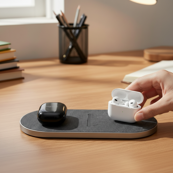 POWERDOCK – 40W Wireless Charging Station for iPhone, AirPods &amp; Samsung