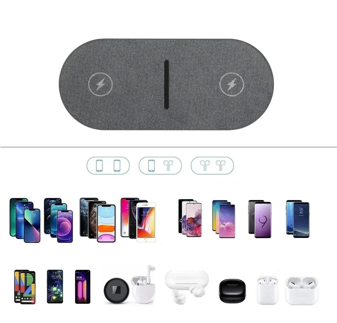POWERDOCK – 40W Wireless Charging Station for iPhone, AirPods &amp; Samsung
