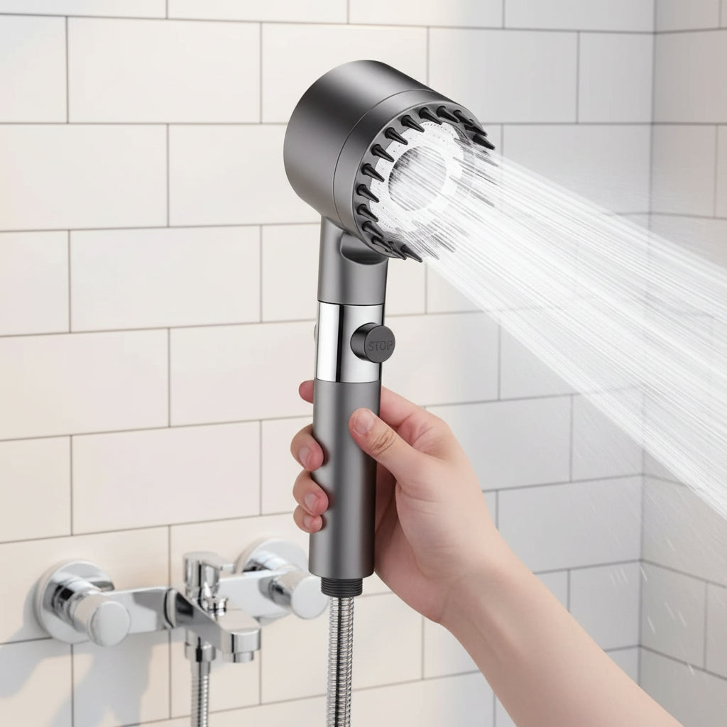 POWERSTREAM – High-Pressure &amp; Filtered Shower Experience for Your Bathroom