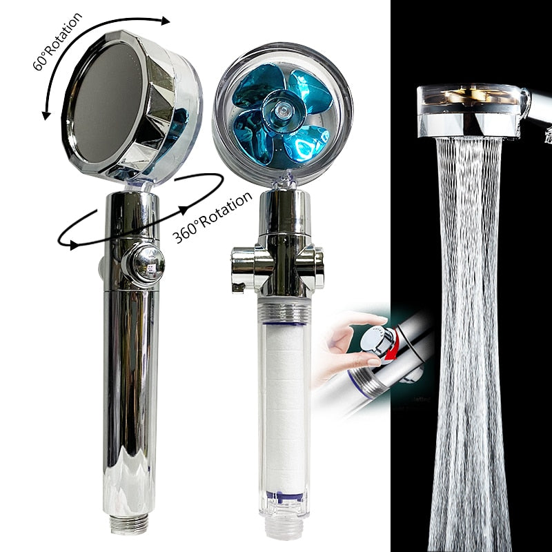 Pro 360° Rotating High-Pressure Handheld Shower Head