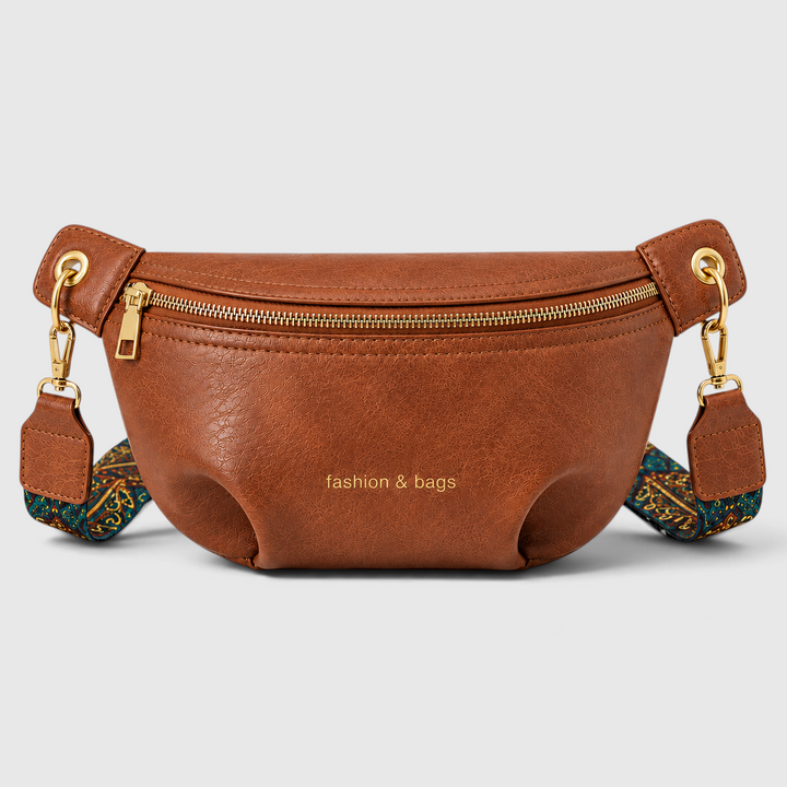 PU Leather Sling Bag with Wide Strap
