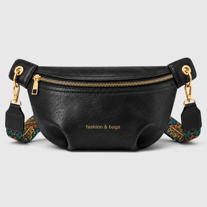PU Leather Sling Bag with Wide Strap