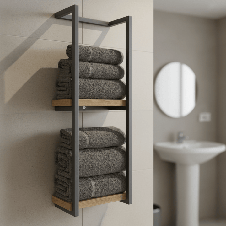 PUREDRY – Elegant Wall Towel Holder – Rust-Resistant Stainless Steel Design