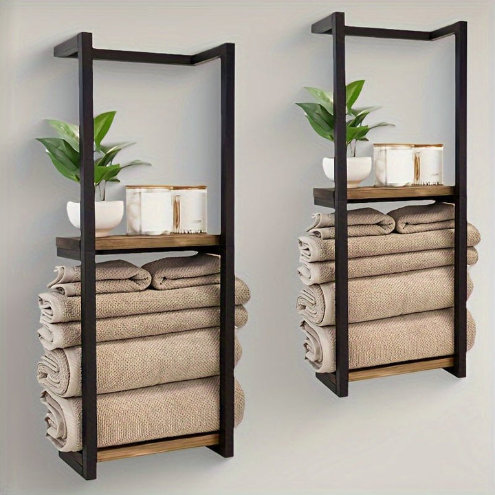 PUREDRY – Elegant Wall Towel Holder – Rust-Resistant Stainless Steel Design