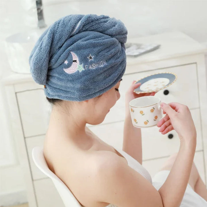 Quick-Drying Hair Towel Wrap - Super Absorbent | Protects Hair