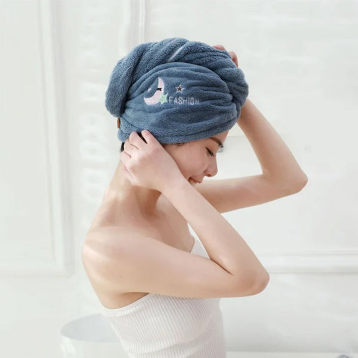 Quick-Drying Hair Towel Wrap - Super Absorbent | Protects Hair