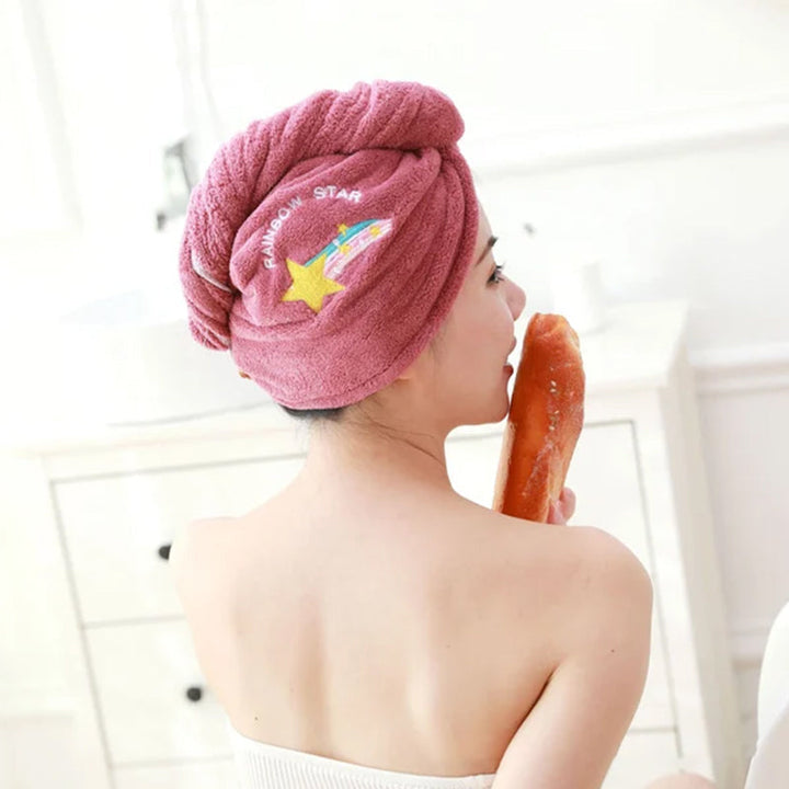 Quick-Drying Hair Towel Wrap - Super Absorbent | Protects Hair