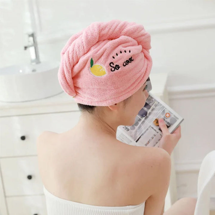 Quick-Drying Hair Towel Wrap - Super Absorbent | Protects Hair
